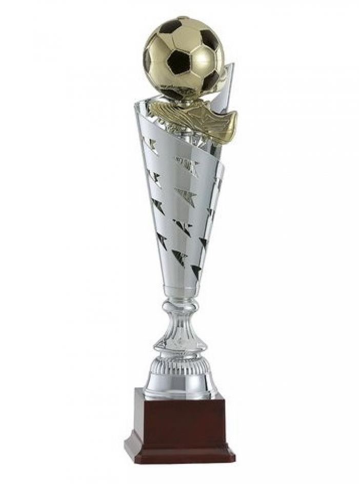 Grandi dimensioni color argento/nero Calcio Palla trofei 7 Taglie INCISIONE GRATUITA 